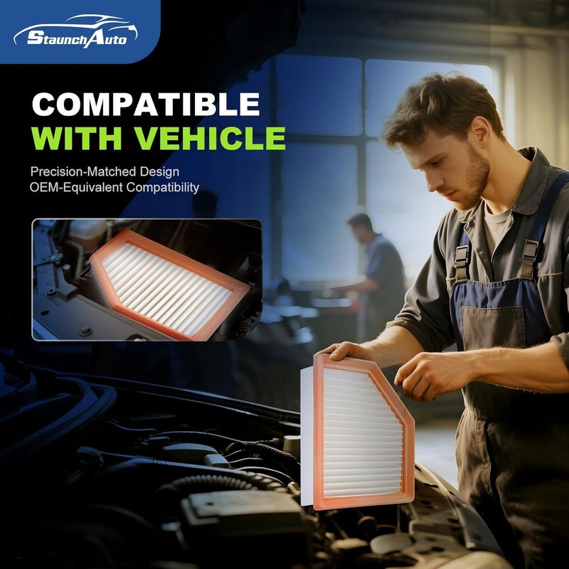 StaunchAuto Engine & Cabin Air Filter for 2021 2022 2023 2024 2025 2026 Nissan Rogue Air filter for Car Replacement 272775NA1A 16546-6RA0A Automotive Accessories-2 Pack - Image 5